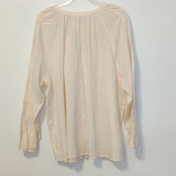 J-Jill. Women's Cream Embroidered Top - Picture 2 of 12
